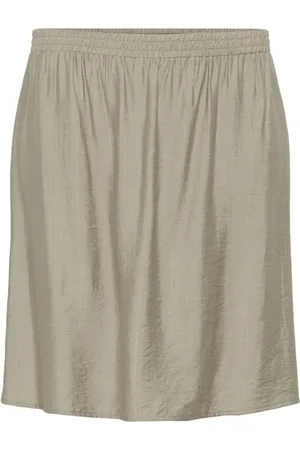 Kaffe Femme, Jupes, Gris, Taille: 46 FR Jupe Simple à Taille Élastique Chincilla CC