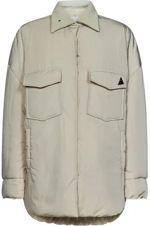 The Attico Femme, Vestes, , Taille: 38 FR Manteau Oversize Rembourré en Nylon Ivoire