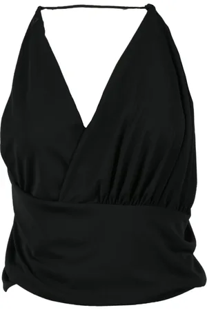 Dondup Femme, Tops, Noir, Taille: 38 FR Haut Élégant en Polyester