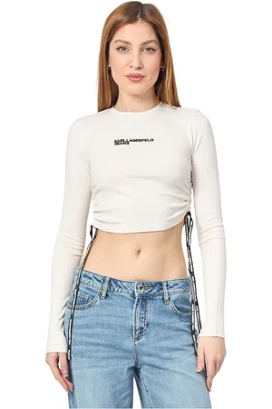 Karl Lagerfeld Femme, Tops, Blanc, Taille: 36 FR T-shirts et Polos Blanc