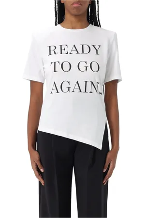 Elisabetta Franchi Femme, Tops, Blanc, Taille: 40 FR T-shirt élégant