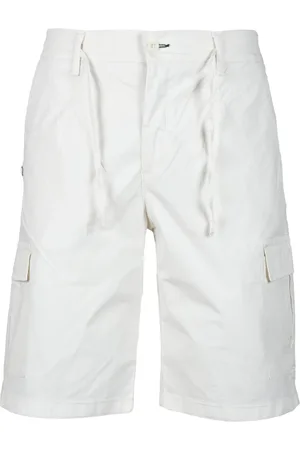 D.A. Daniele Alessandrini Homme, Shorts, Blanc, Taille: W34 Shorts Cargo Bermuda Gris