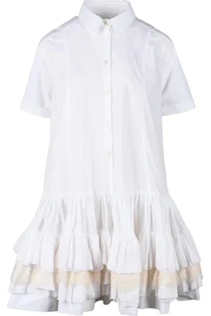 CIRCUS HOTEL Femme, Robes, Blanc, Taille: 38 FR Robe en coton pour femme