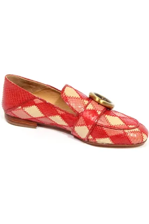 Maliparmi Femme, Chaussures, Rouge, Taille: 36 EU Patchwork mocassino wo loafer