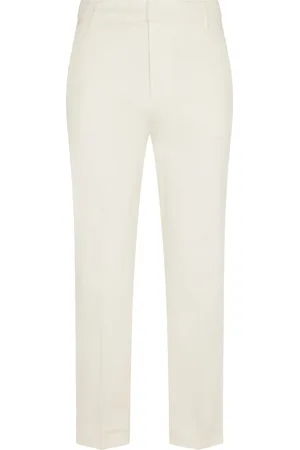 Dondup Femme, Pantalons, Blanc, Taille: W28 Pantalon Nima ZIP