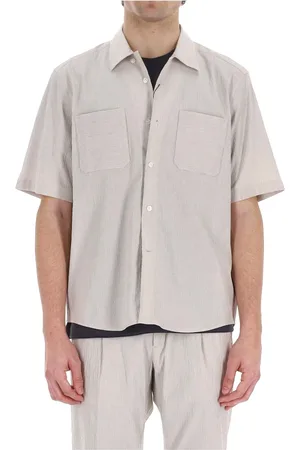 HERNO Homme, Chemises, , Taille: M Chemise en coton gaufré crème