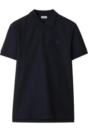 Burberry Homme, Tops, Bleu, Taille: L Polo en maille piquée bleu marine