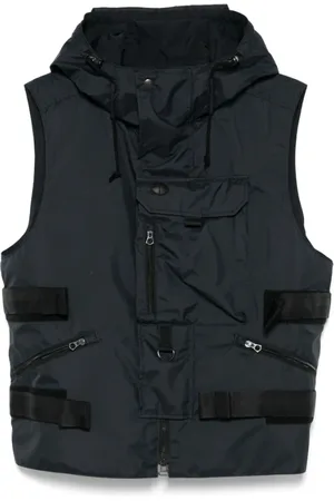 JUNYA WATANABE Homme, Vestes, Noir, Taille: L Veste Bleue à Capuche avec Poches