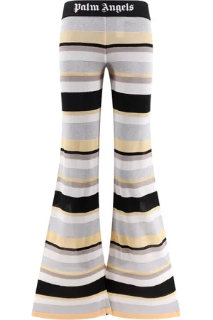 Palm Angels Femme, Pantalons, Multicolore, Taille: 36 FR Pantalon Large Rayé Lurex