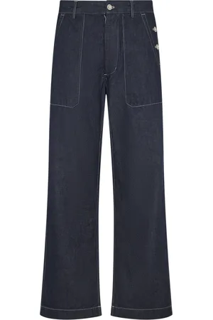 C.P. Company Homme, Jeans, Bleu, Taille: L Pantalon Large en Denim