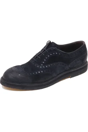 Corvari Homme, Chaussures, Bleu, Taille: 44 EU Chaussure en daim à l