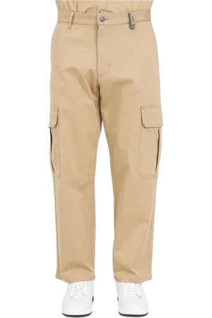 Moschino Homme, Pantalons, Brun, Taille: L Pantalon Couture en Coton Élasthanne