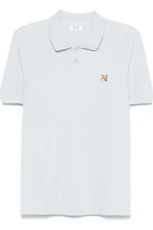 Maison Kitsuné Homme, Tops, Bleu, Taille: M Pull bleu clair à boutons