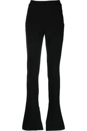 OFF-WHITE Femme, Pantalons, Noir, Taille: 38 FR Wide Pantalons