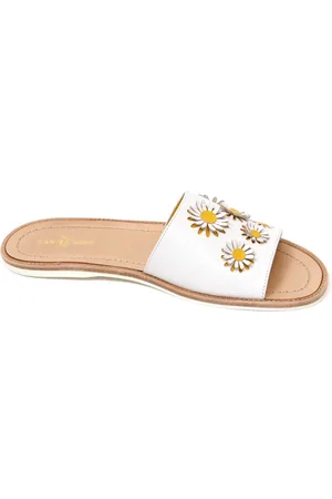 CAR SHOE Femme, Chaussures, Blanc, Taille: 36 1/2 EU Madras Bianco Sandale Chaussure Avorio