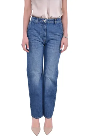 MVP Wardrobe Femme, Jeans, Bleu, Taille: 36 FR Jean en denim bleu vintage coupe mom