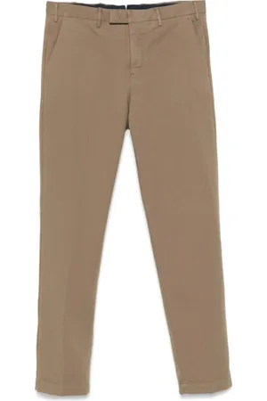 PT Torino Homme, Pantalons, Brun, Taille: S Pantalon Décontracté Marron Terre avec Poches