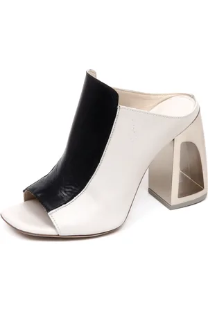 vic matiè Femme, Chaussures, Gris, Taille: 36 EU Sandale Grise Sabot Chaussure Made in Italy