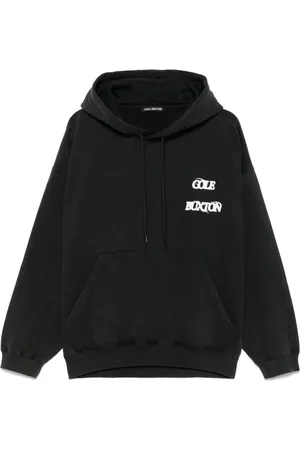 Cole Buxton Homme, Sweatshirts et sweats à capuche, Noir, Taille: 2XL SweaT-shirt Noir avec Impression Logo et Poche