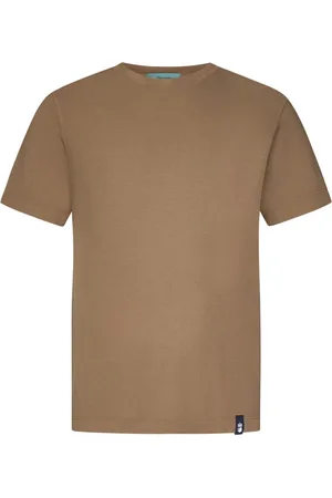 DRUMOHR Homme, Tops, Brun, Taille: M T-shirts et Polos à encolure côtelée
