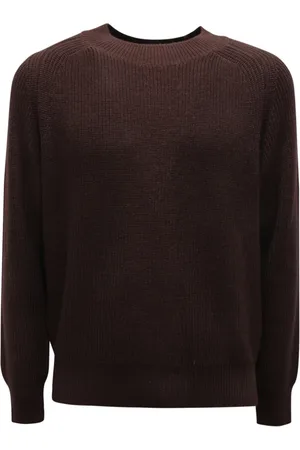 BROOKSFIELD Homme, Pulls, Brun, Taille: L Pull en laine mélangée fabriqué en Italie
