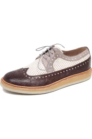 Corvari Homme, Chaussures, Multicolore, Taille: 40 EU Chaussure à effet vintage en gris/ivoire