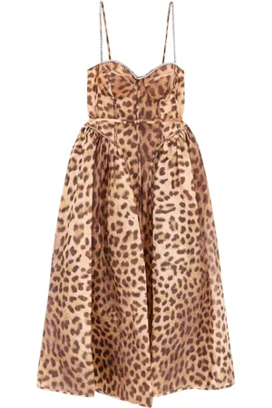 ZIMMERMANN Femme, Robes, Multicolore, Taille: 40 FR Robe Bustier à Pois avec Détail en Strass