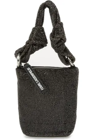 Karl Lagerfeld Femme, Sacs, Noir, Taille: ONE Size Sac orné de cristaux