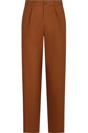 Calvin Klein Homme, Pantalons, Brun, Taille: W34 Pantalon Chino Slim Fit avec Poches Arrière