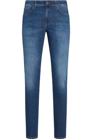 PT Torino Homme, Jeans, Bleu, Taille: W34 Indigo Slim Fit Denim Jeans