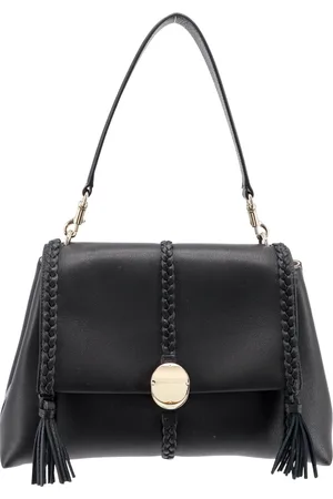 Chloé Femme, Sacs, Noir, Taille: ONE Size Sac bandoulière noir avec sangle amovible