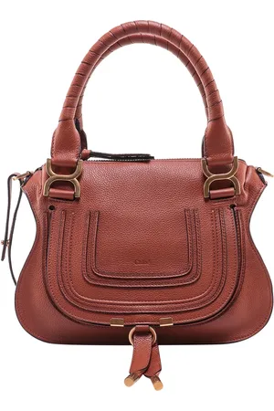 Chloé Femme, Sacs, Brun, Taille: ONE Size Sac à main en cuir de luxe avec fermeture éclair