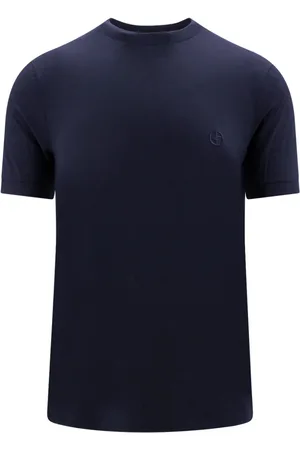 Giorgio Armani Homme, Tops, Bleu, Taille: 2XL T-Chemises