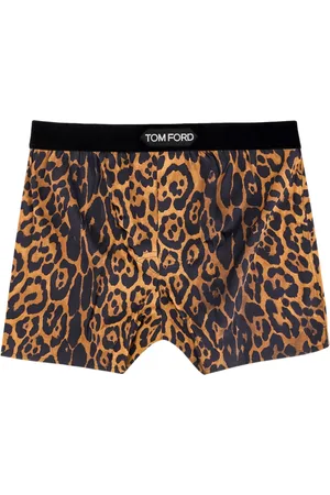 Tom Ford Homme, Sous-vêtements, Multicolore, Taille: M Sous-vêtements à imprimé animal et bande en velours