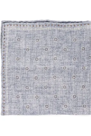 Brunello Cucinelli Homme, Accessoires, Bleu, Taille: ONE Size Sacs bleus avec impression all-over