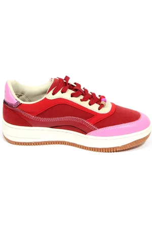 Maliparmi Femme, Chaussures, Rouge, Taille: 37 EU Chaussures vegan style rouge/rose/beige