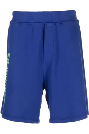 Dsquared2 Homme, Shorts, Bleu, Taille: 2XL Shorts Casual en Coton Bleu