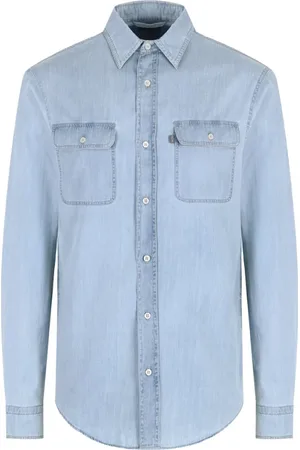 Paul & Shark Homme, Chemises, Bleu, Taille: L Chemise en Denim Coton Look Casual Chic