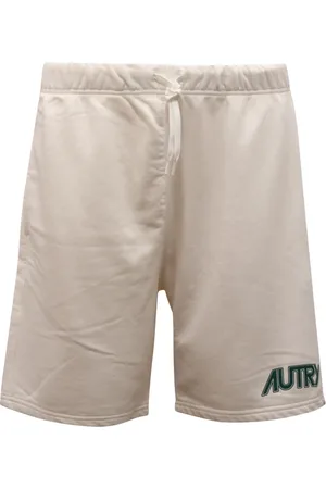Autry Homme, Shorts, Blanc, Taille: L Shorts Bermuda en Molleton Blanc Modèle
