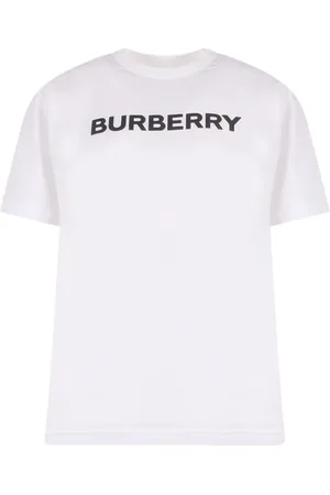 Burberry Homme, Tops, Blanc, Taille: M T-shirts et Polos Blancs avec Logo