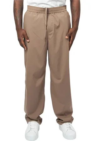 Armani Exchange Homme, Pantalons, Brun, Taille: W34 Pantalon Marron à Taille Élastique