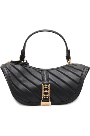 La Carrie Femme, Sacs, Noir, Taille: ONE Size Sac à Main Double Œil Cuir Noir