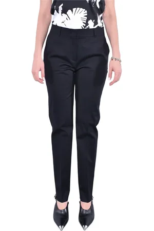 Max Mara Femme, Pantalons, Noir, Taille: 40 FR Pantalon Slim en Coton Stretch