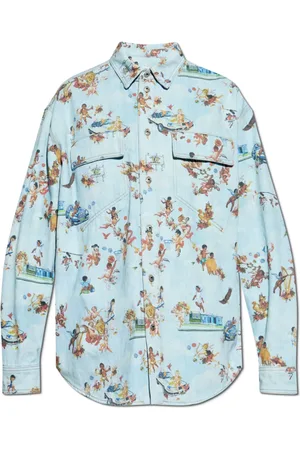 OFF-WHITE Homme, Chemises, Bleu, Taille: S Chemise à motifs