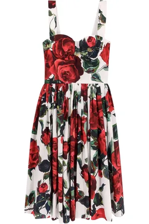 Dolce & Gabbana Femme, Robes, Multicolore, Taille: 42 FR Robe Blanche Col Coeur Italie