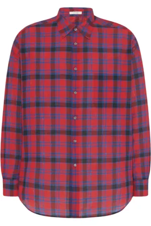 The Row Homme, Chemises, Rouge, Taille: L Chemise Classique en Coton avec Boutons en Corne