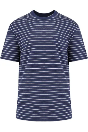 Brunello Cucinelli Homme, Tops, Bleu, Taille: M T-shirts et Polos Bleus Girocollo