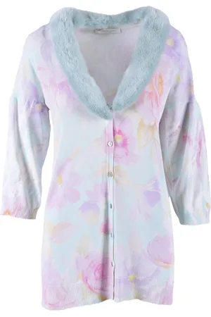 BLUMARINE Femme, Pulls, Multicolore, Taille: 38 FR Gilet
