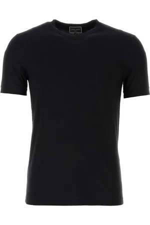 Giorgio Armani Homme, Tops, Noir, Taille: L T-shirt en viscose stretch