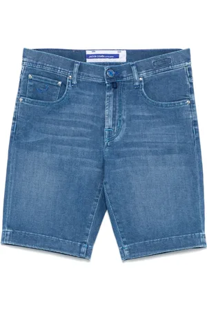 Jacob Cohen Homme, Shorts, Bleu, Taille: W36 Jean Classique Bleu à Cinq Poches
